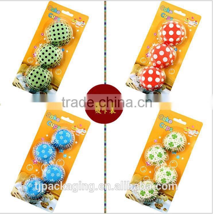 Cupcake cup with PVC holder pack / baking cake cups