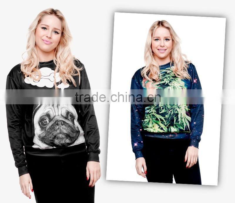 high quality 3d digital print fullprint crewneck sweatshirt spring autumn winter unisex custom oversized pullover