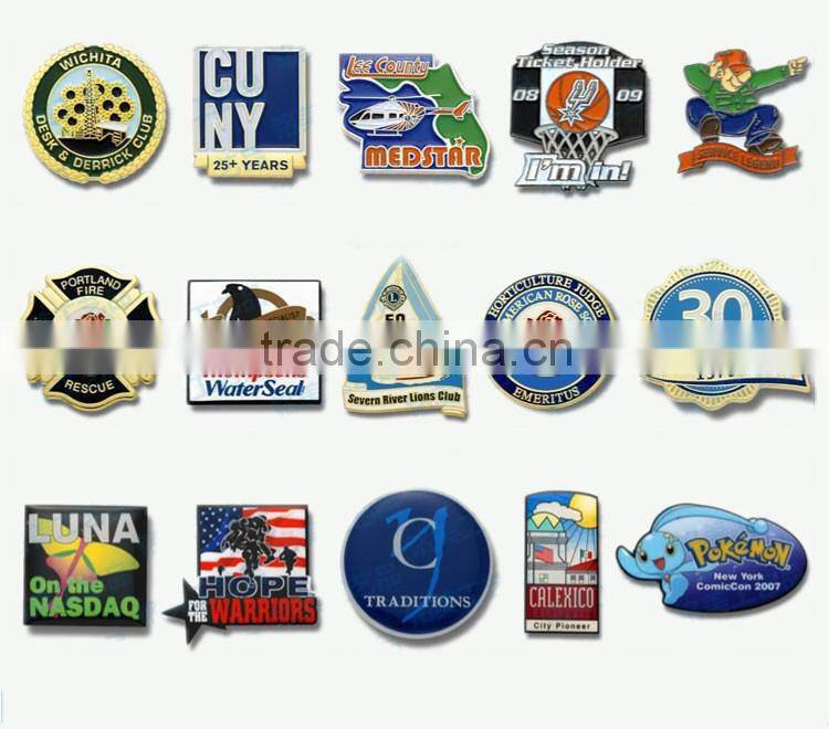 Made metal die casting badge for souvenir