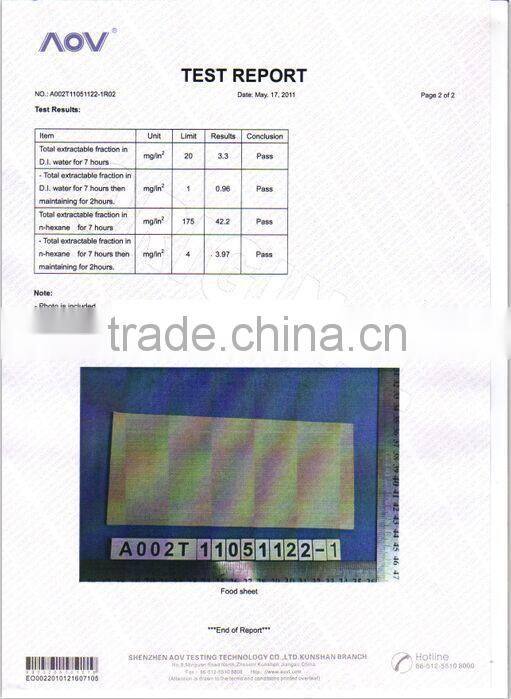 food grade white FDA EPDM rubber sheet especially for food industrial