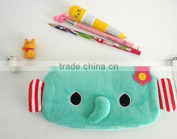 Kawaii Animal Soft Plush Pencil Case Korean Cute Stationery Bag