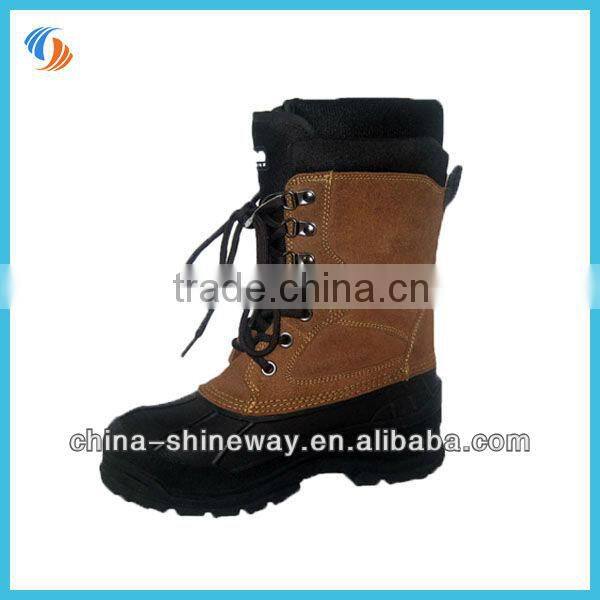 New Leather Removable Lining Snow Boots