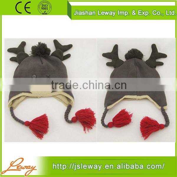 High Quality China Sale Acrylic Knitted Hat For Girl