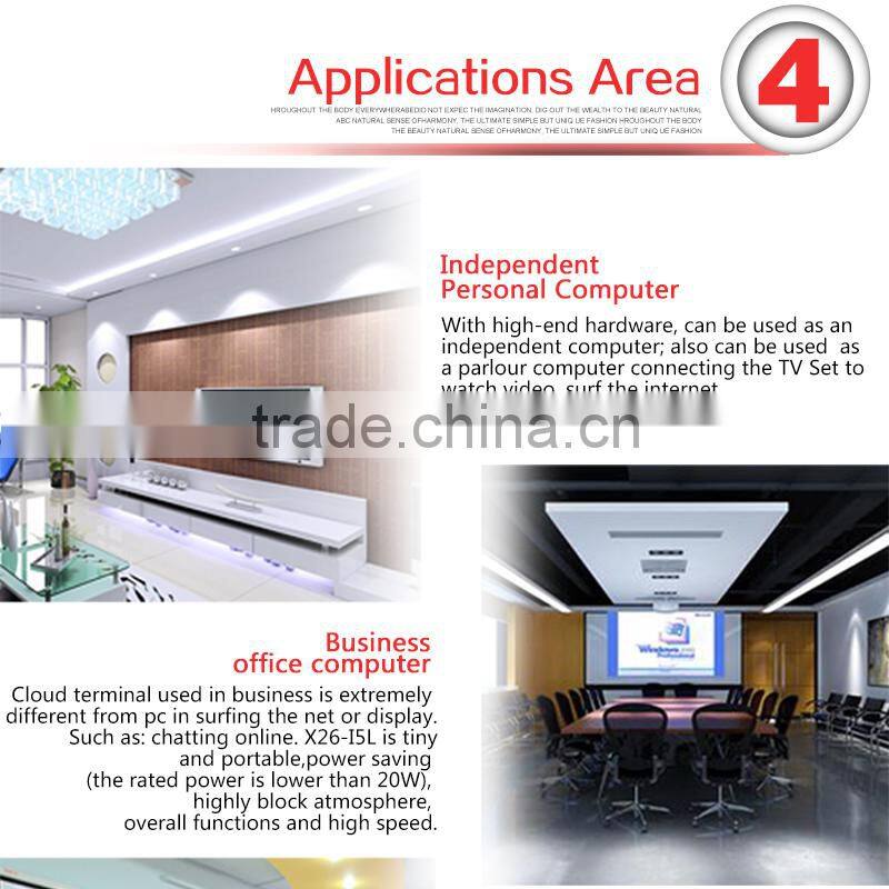 Fanless Small System X26-J1900 Celeron Quad Core Mini PC Win 7 Vensmile W10 i5 5257u 4G RAM 128G SSD With VGA