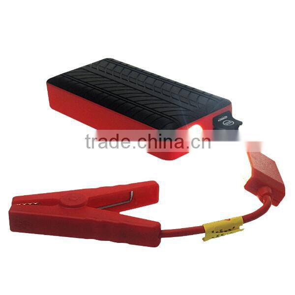 2015 on promotion CE FCC RoHS certification car jump start type super start jump starer portable lipo battery jump starter