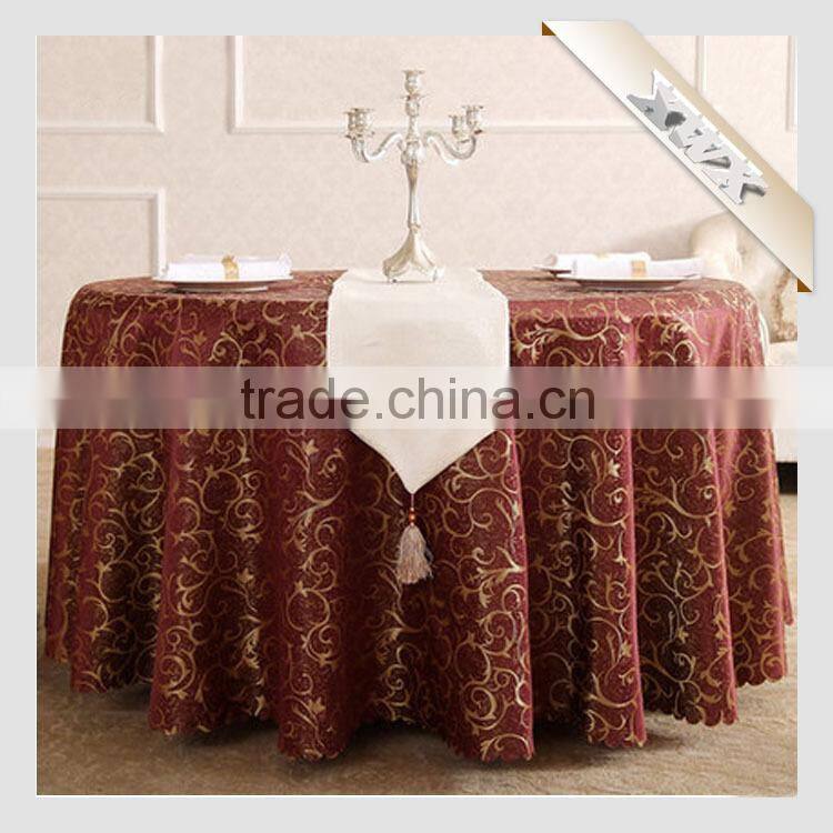 100% Polyester Round Sequin Table Cloth for Restaurant