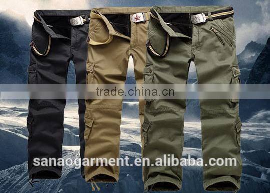 2015 100% cotton big yards men's overalls with multi-pocket