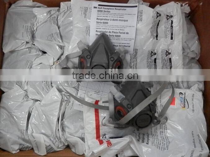 100% original 3M 6300 half face mask 3M air filter face masks 3M anti gas mask gas mask double filter made in USA