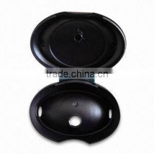 black PVC plastic injection molding parts auto lens shell plastic parts