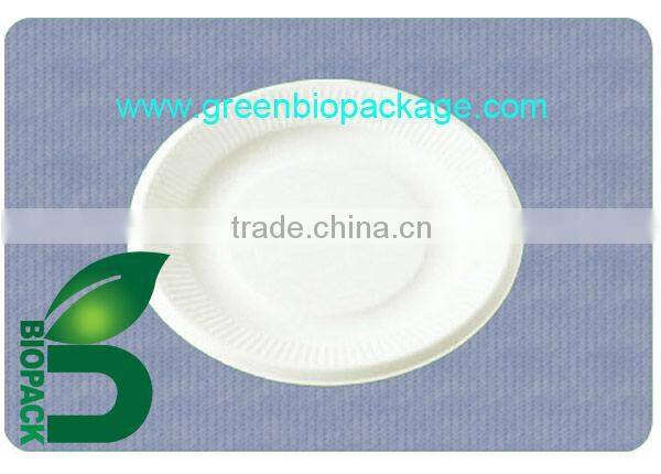 eco-friendly biodegradable 3 compartments Sugarcane Bagasse Plate
