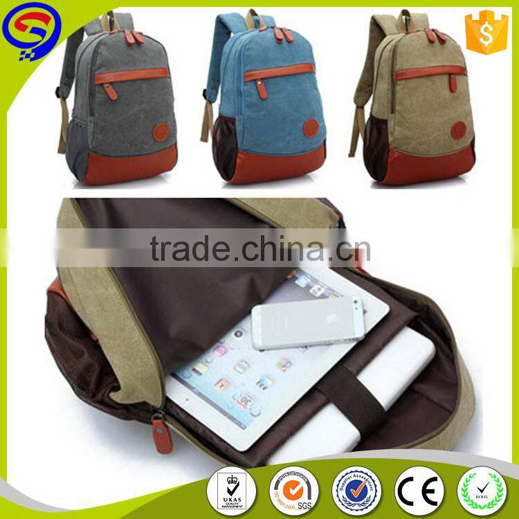 New product trade assurance oem school canvas backpack