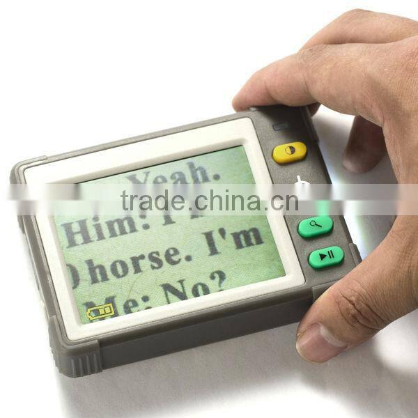 3.5 inch Handheld Portable LCD Video Digital Magnifier in 7 Color with Modes Battery Powered TV out Zoom Freeze