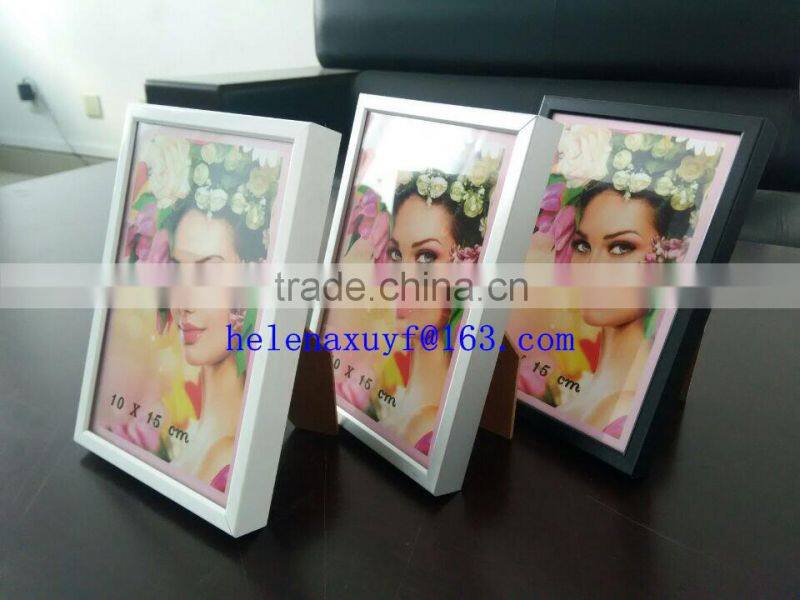 4x6in shiny silver color aluminum photo frame