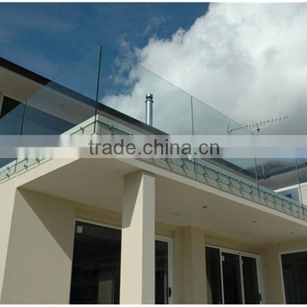 stainless steel double glass standoff with 200*100*10mm back plate