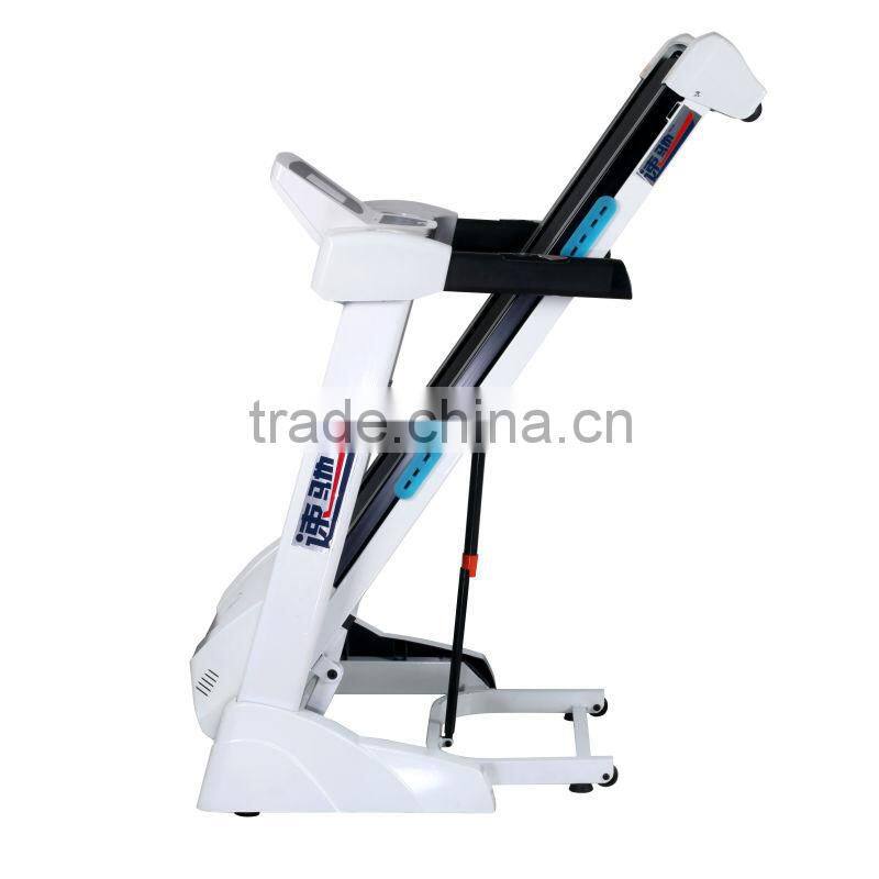 fitness motorized treadmill with MP3,USB port with LCD 6.5 inch Pannel