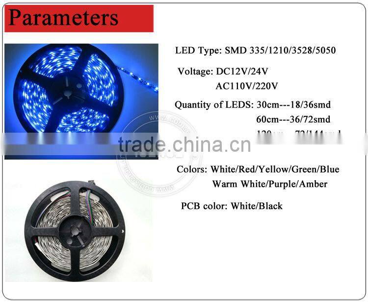 Yellow/amber waterproof LED flexible neon strip light