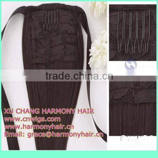 Harmony yaki human hair ponytail is available on stock