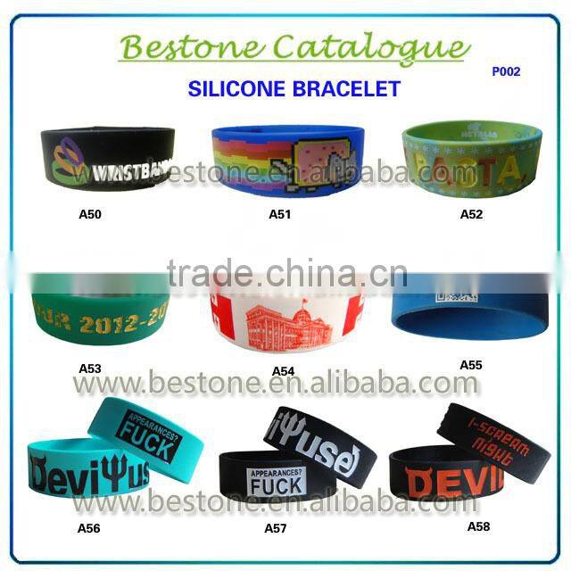 2015 the newest Silicone Bracelet silicone titanium pain relief sports bracelet