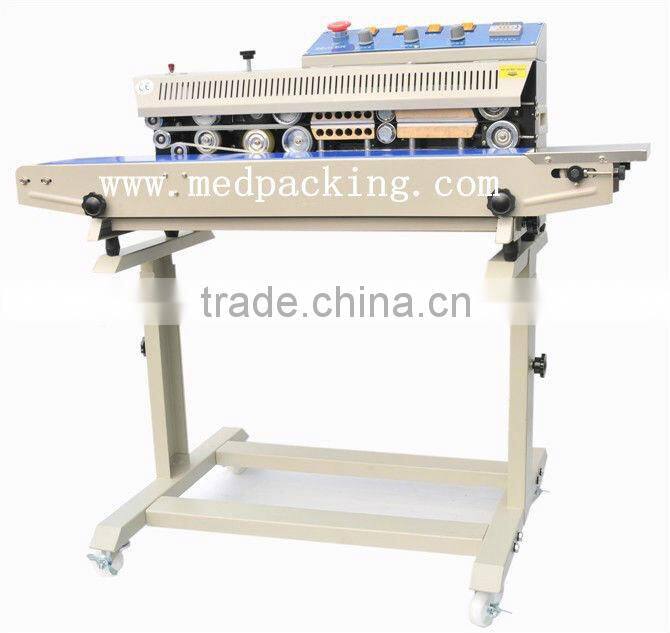 RL-1010III floor-ink coding continuous sealer sealing machine p