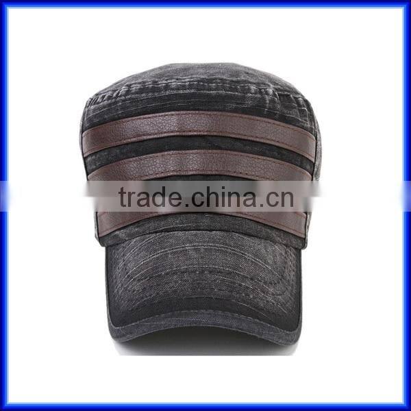 Jean Washed Cotton snapback military cap