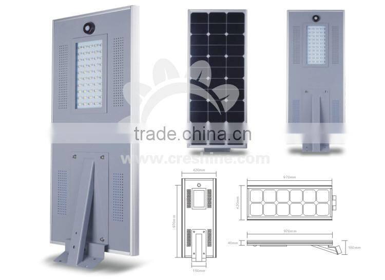 50W Excellent Solar LED Street Light with Thunder Resistance