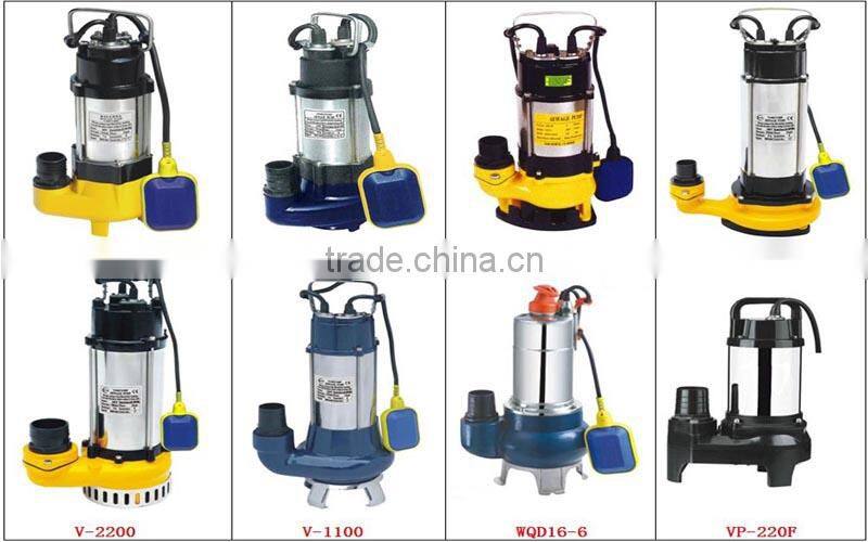 VSW series stainless steel water pump with cutting system