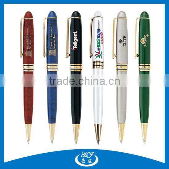 Logo Printed Metal Twist Ballpoint Pen Advertising Product