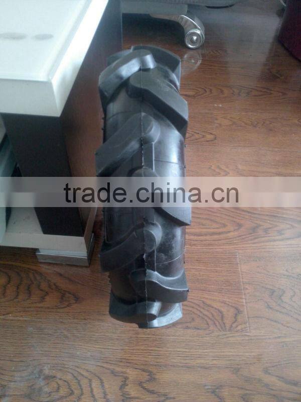 Herringbone pattern rubber Pneumatic wheel 4.00-8