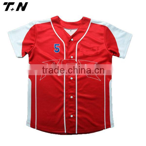 Fashion breathable cheap baseball jersey