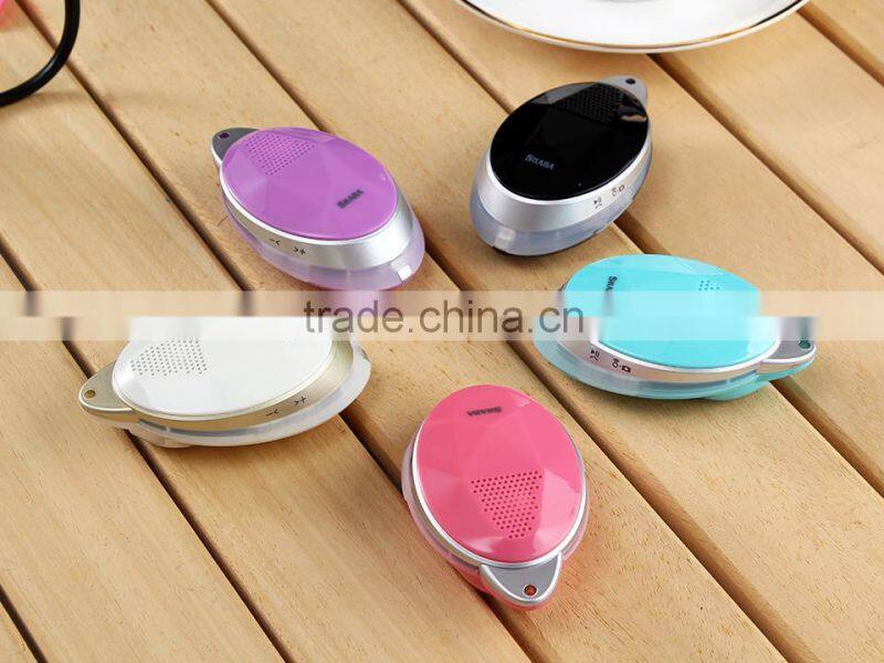 portable mini fashion bluetooth speaker with anti-lost alarm Self Timer function