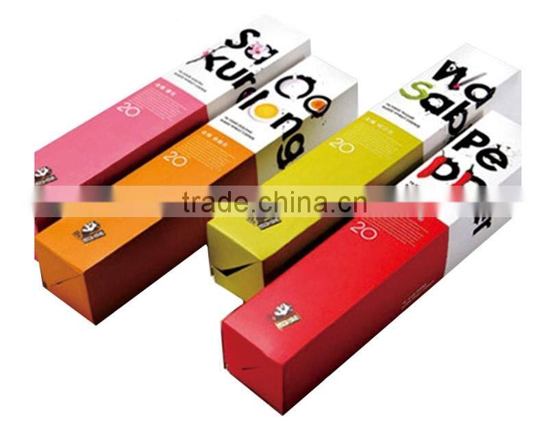 Offset printing clear plastic window packaging lip gloss box