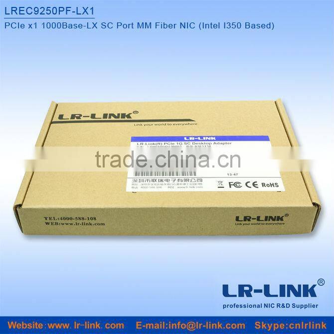 PCIe x1 1000Base-SX SC Port SM Optical LAN Card adapter(Intel I350 Based)