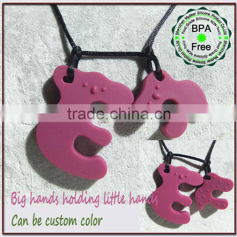 Nursing Bead Jewelry/Food-safe Silicone Chewable Baby Teething Necklace Mom Fashion Bubs Enjoy