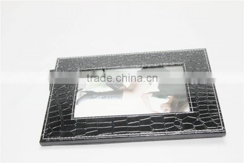 Most popular exquisite and high quality square leather holding photo picture frame
