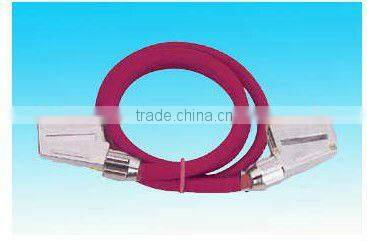 scart plug to 6 RCA cable assembly type red cable gold connector rohs comliant