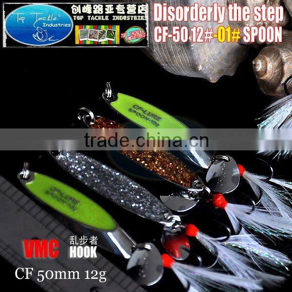 spoon fishing 50mm 12g Spoon Disorderly fishing lure spoon