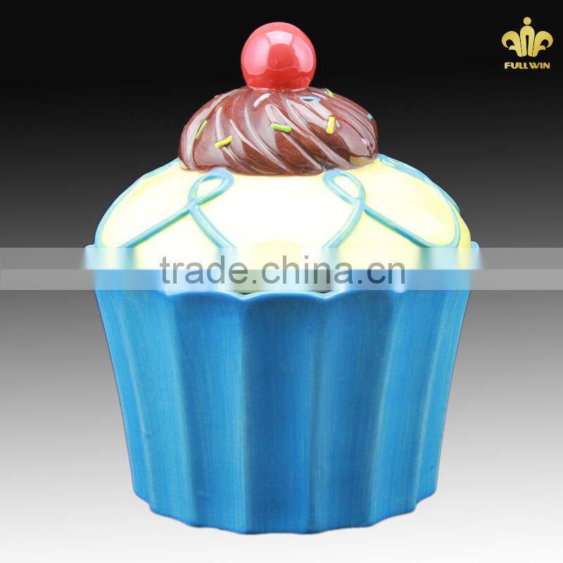 Canister with cake design