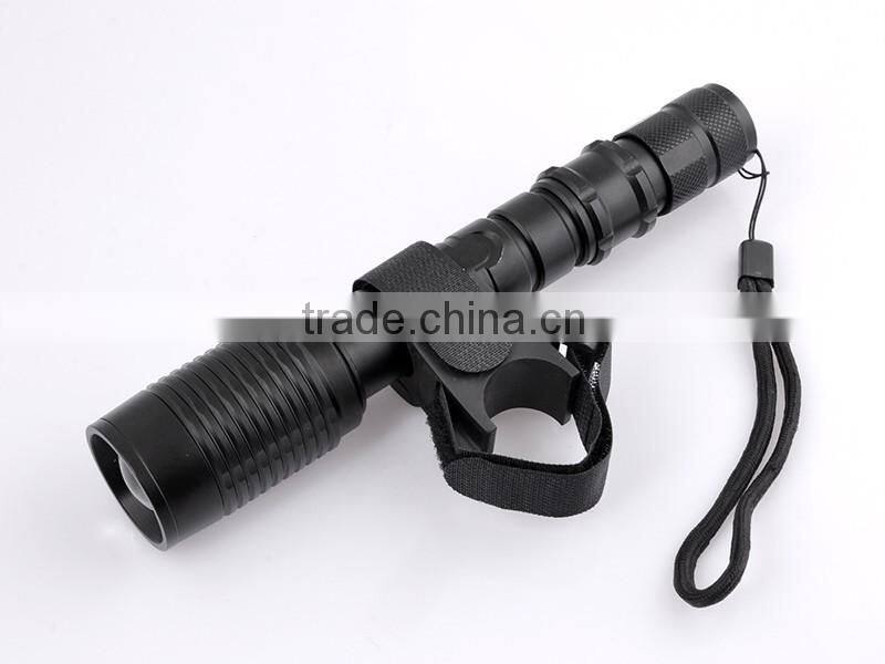 T6 Zoom Flashlight Torch With 18650 Battery Light Set