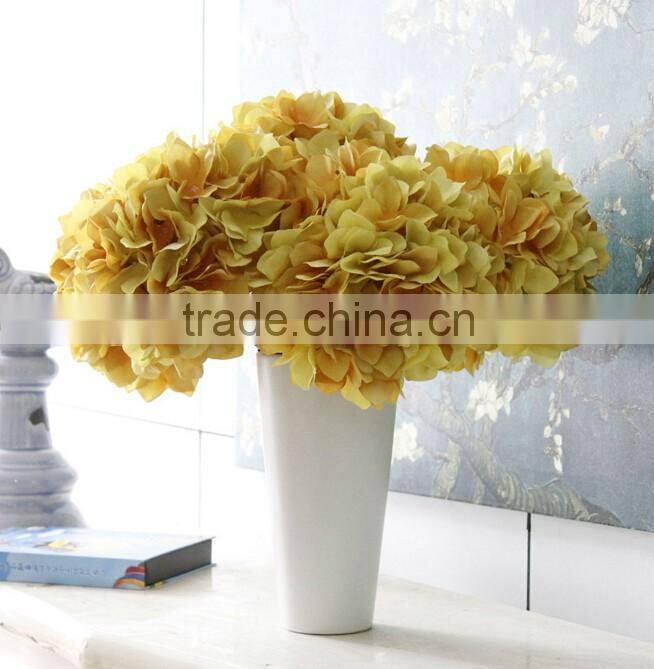 Wholesale Cheap Real touch silk artificial flowers wedding flowers single stem hydrangea
