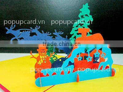 Christmas Scene 3d pop up card
