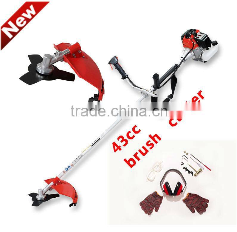 CG430 gasoline brush cutter 43cc 2 stroke grass trimmer
