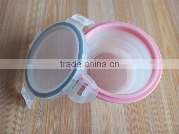 100% food grade Silicone Collapsible storage container/Fresh Box