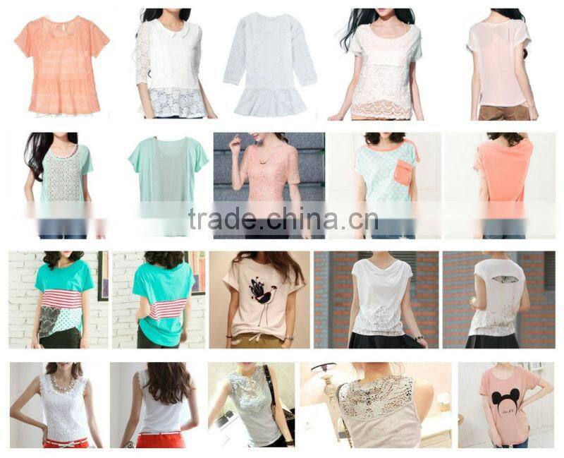 Korea British style summer clothing woman shirt t-shirts