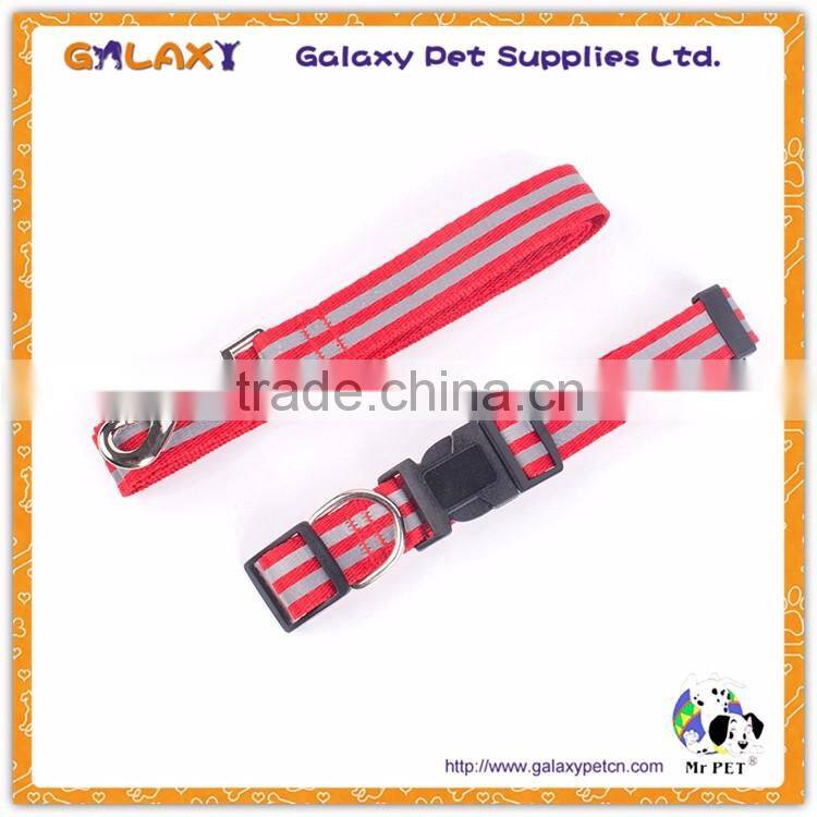 Plain knitting strong nylon material dog leash made in china