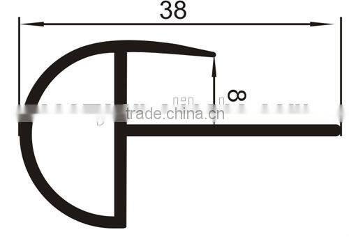 PVC floor edge trims//PVC stair nosing trim//laminate stair profile//PVC stair nosing covered with PVC wrapping