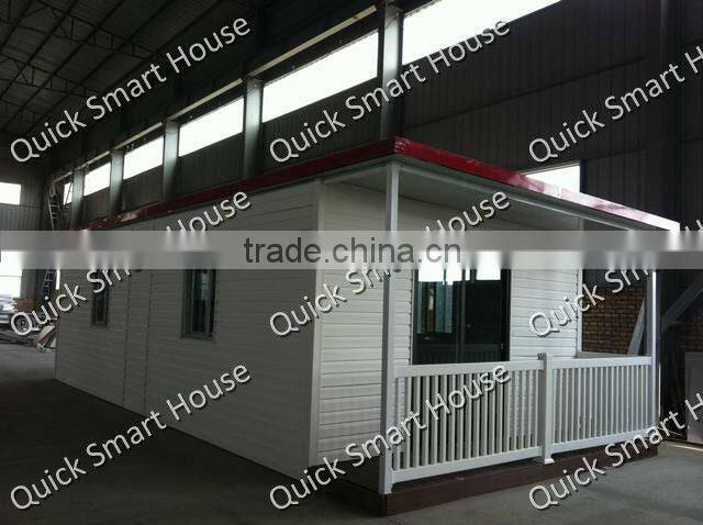 NEW: Luxury prefab house with UPVC wall cladding and WPC veranda