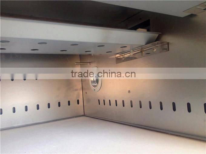 Cheap price 2 deck 4 trays gas pizza oven with ceramic stone,bakery equipment