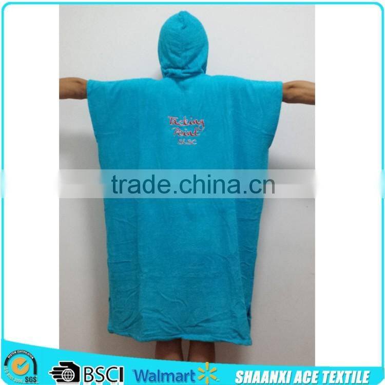 100% cotton terry cloth STRIPES woven surf poncho beach towel for men