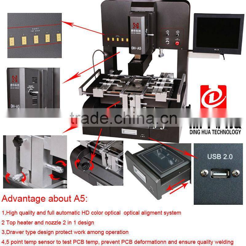 Automatic motherboard repair machine DH-A5 touch screen BGA reballing machine, BGA tool, BGA repairing system