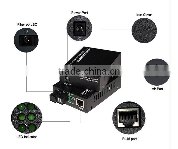 oem fiber media converter